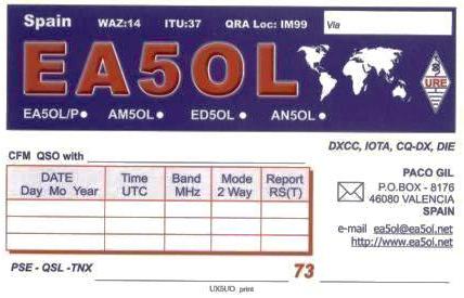 qsl ea5ol